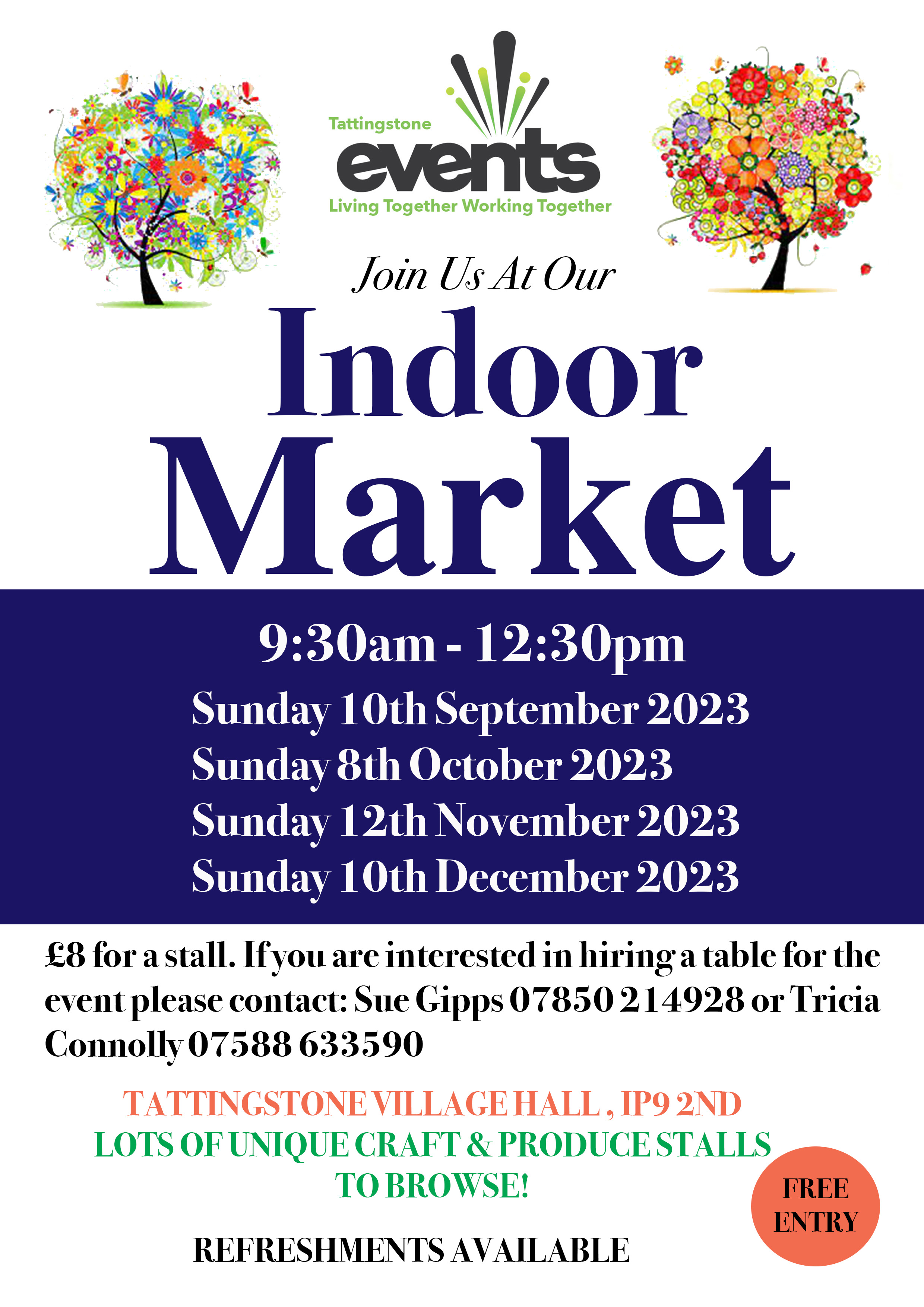 Tattingsone Indoor Market Sept - Dec 2023